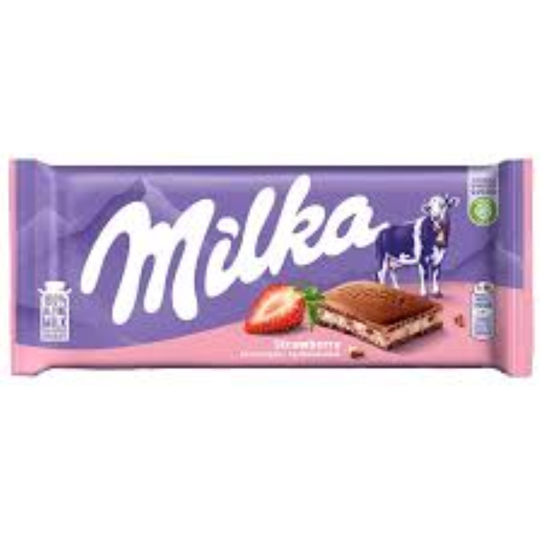 MILKA STRAWBERRY 100G
